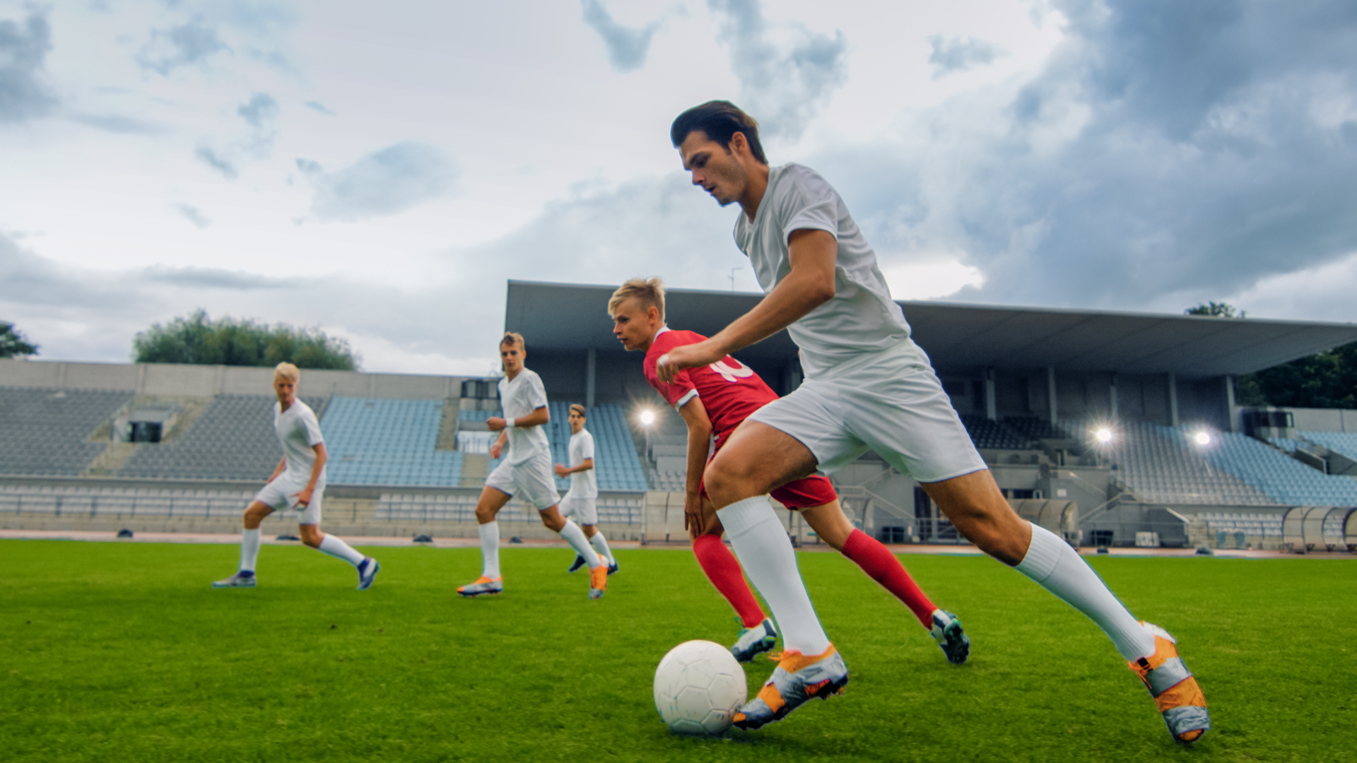 man playing on soccer field